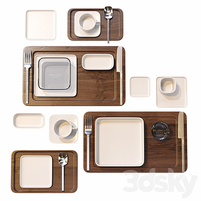 Serax _ Heii Tableware Set 3DSMax File - thumbnail 1