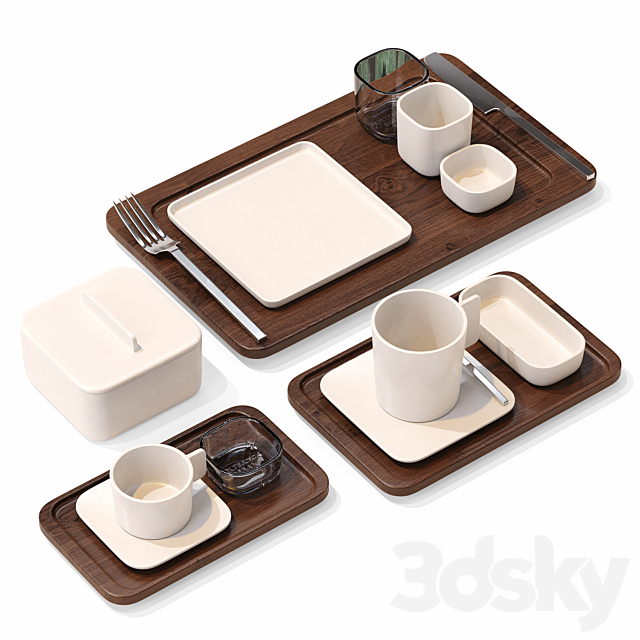 Serax _ Heii Tableware Set 3DSMax File - thumbnail 3