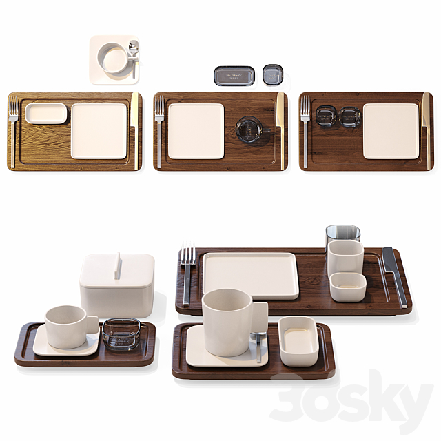 Serax _ Heii Tableware Set 3DSMax File - thumbnail 4