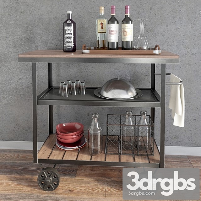 Serving Cart Nazya 3dsmax Download - thumbnail 1