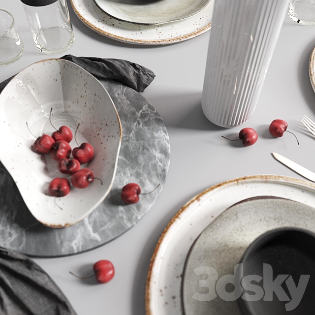 Serving set 3DSMax File - thumbnail 2