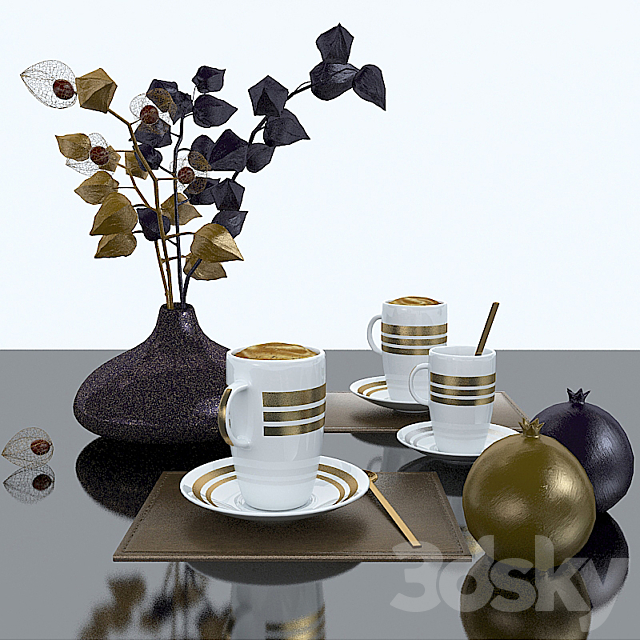 Serving with the cape gooseberry 3DS Max Model - thumbnail 1