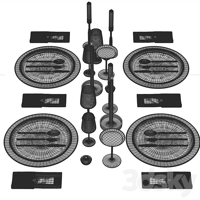 Servirovka 5 3DSMax File - thumbnail 4