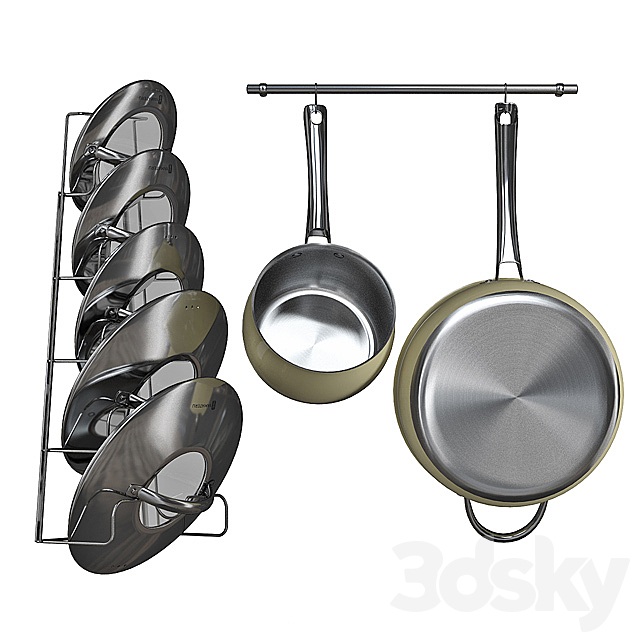 Set of dishes Yamateru Midor 3DSMax File - thumbnail 2