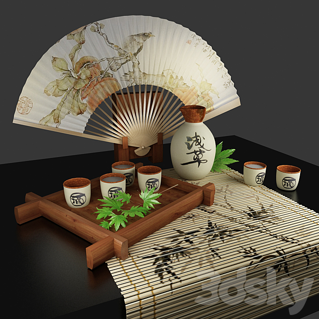 Set Sake 3DSMax File - thumbnail 1