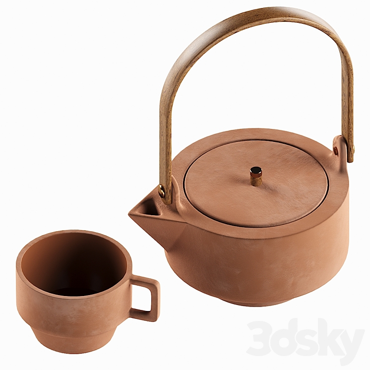 Skagerak Edge Teapot Set 3DS Max - thumbnail 1