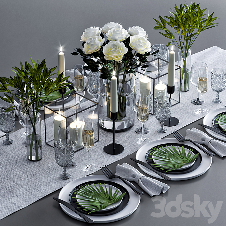 table set 03 3DS Max - thumbnail 2