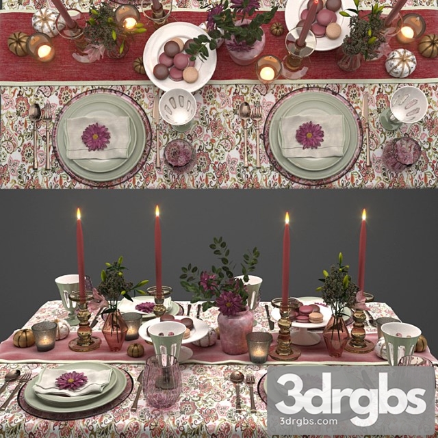 Table Setting 002 1 3dsmax Download - thumbnail 1