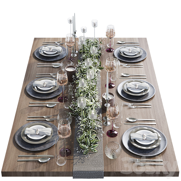 Table setting 005 3DS Max Model - thumbnail 2