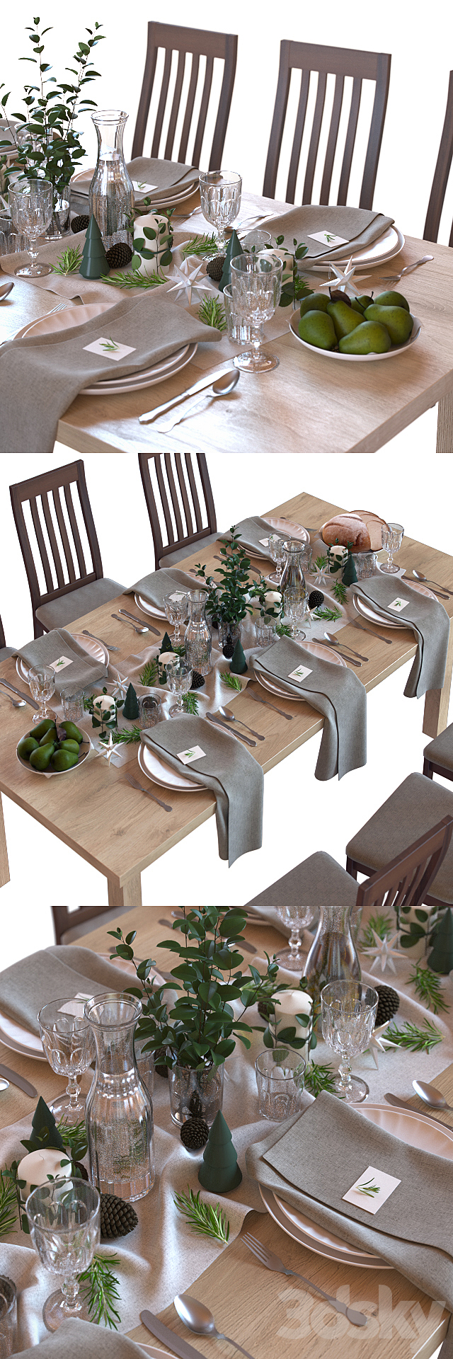 Table setting 01 3DSMax File - thumbnail 2