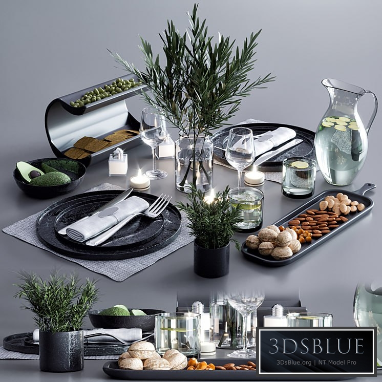 table setting 02 3DS Max - thumbnail 3