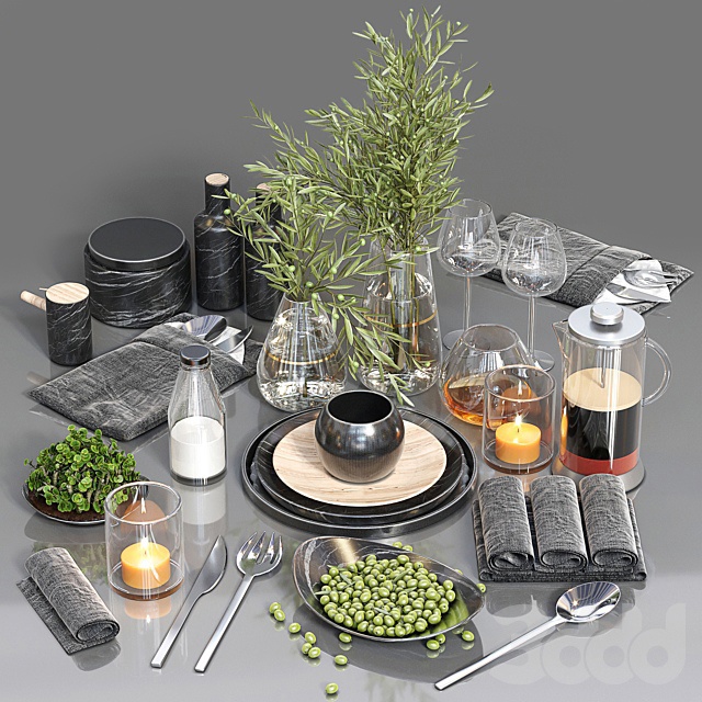 Table Setting 02 3DS Max - thumbnail 3