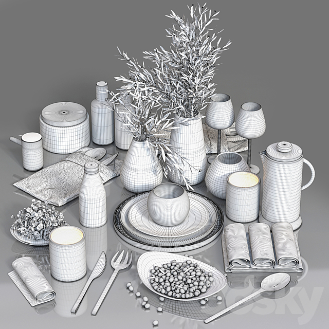 Table Setting 02 3DSMax File - thumbnail 5