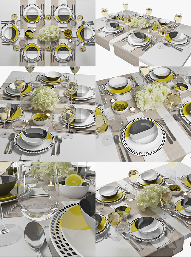 table setting 03 3DSMax File - thumbnail 2