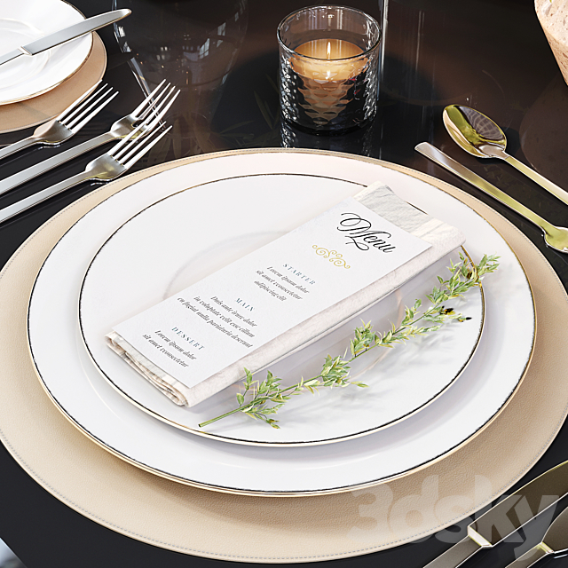 Table Setting 04 3DSMax File - thumbnail 4