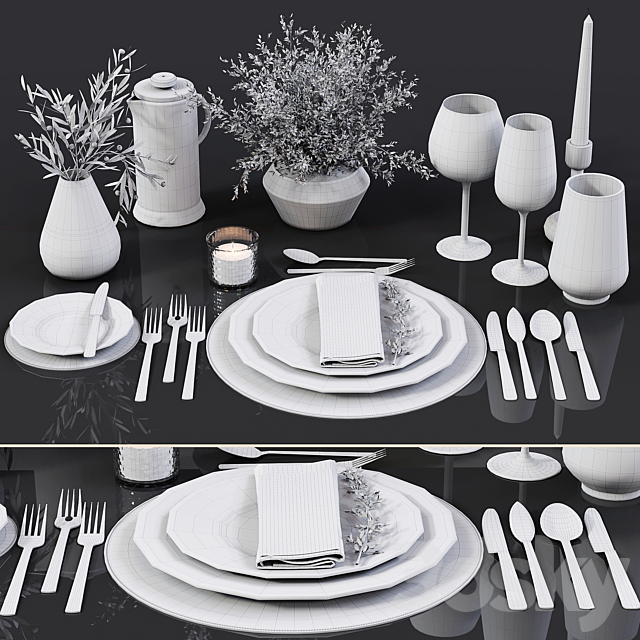 Table Setting 04 3DSMax File - thumbnail 6