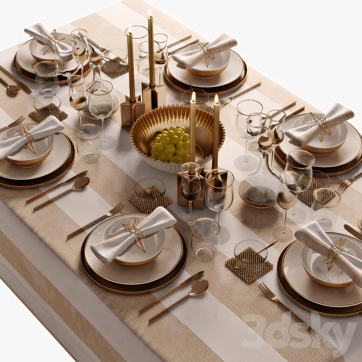 table setting 05 3DS Max - thumbnail 1