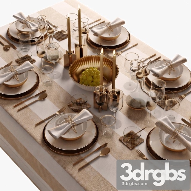 Table setting 05 3dsmax Download - thumbnail 1