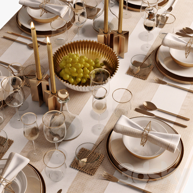 table setting 05 3DSMax File - thumbnail 4