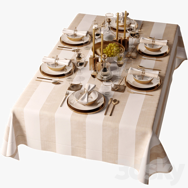 table setting 05 3DSMax File - thumbnail 5