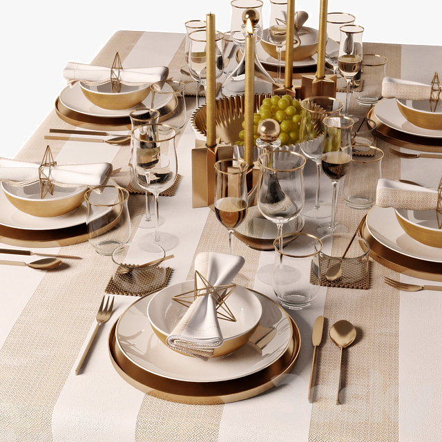 table setting 05 3DSMax File - thumbnail 6