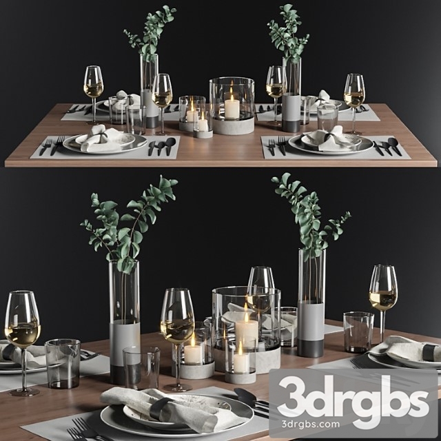 Table Setting 1 3dsmax Download - thumbnail 1