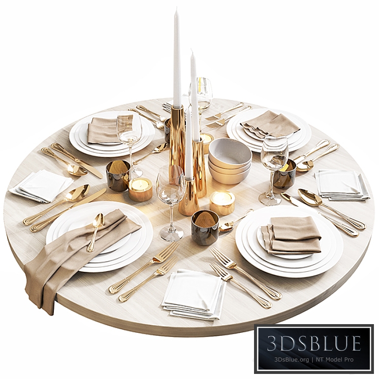 Table setting 10 3DS Max - thumbnail 3