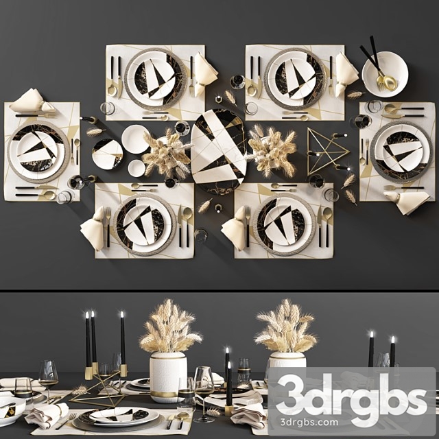 Table setting 101 3dsmax Download - thumbnail 1