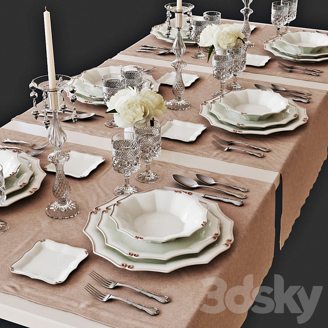 Table setting 11 3DS Max - thumbnail 3