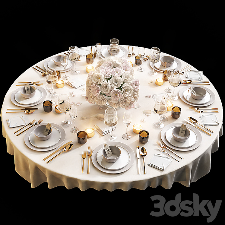 Table setting 11 3DS Max - thumbnail 1