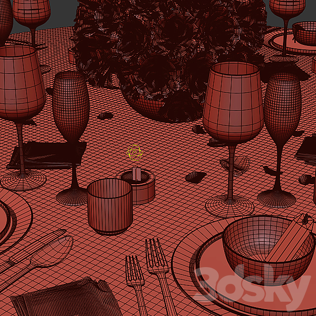 Table setting 11 3DSMax File - thumbnail 2