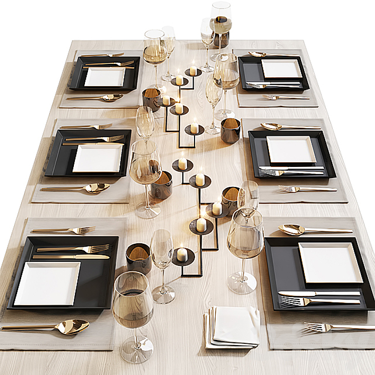 Table setting 12 3DS Max - thumbnail 1