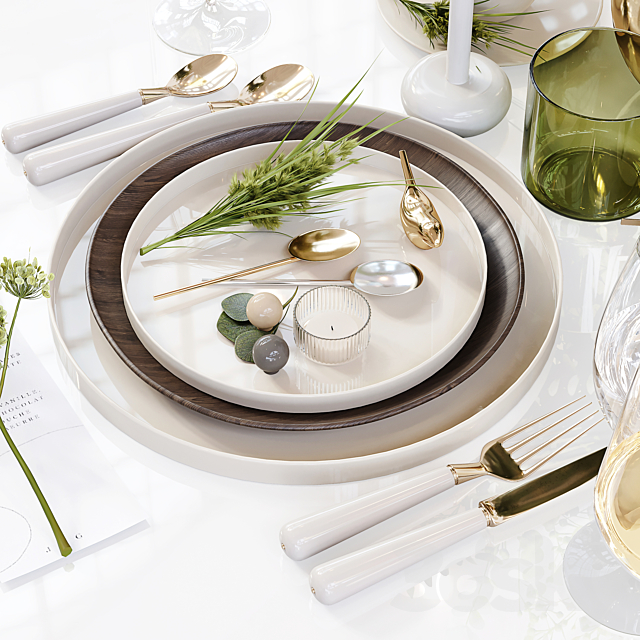 Table Setting 12 3DS Max Model - thumbnail 4