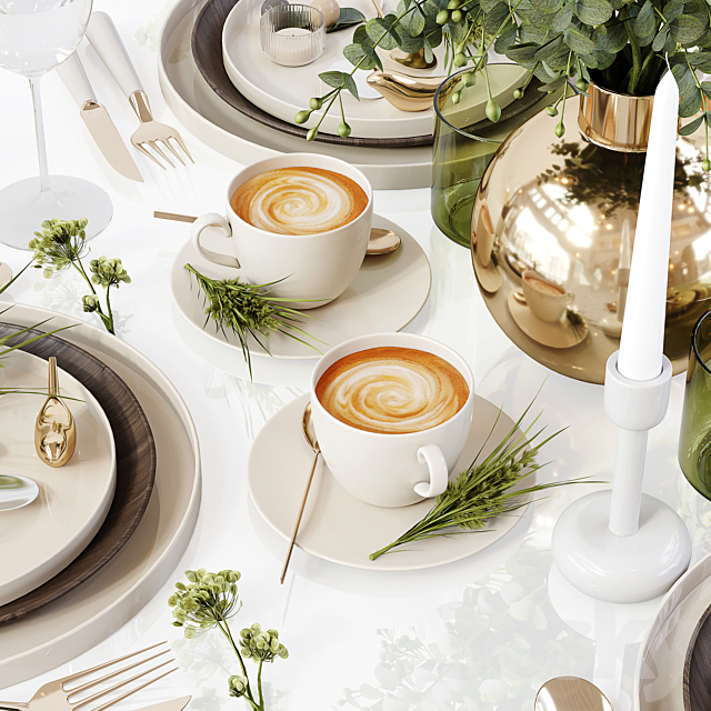 Table Setting 12 3DS Max Model - thumbnail 5