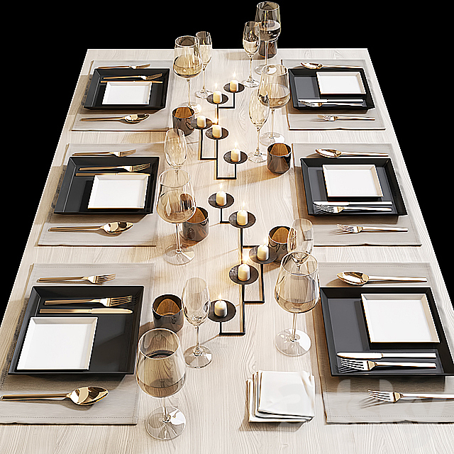 Table setting 12 3DSMax File - thumbnail 2