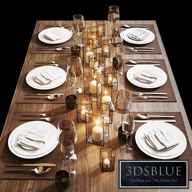 Table setting 13 3DS Max - thumbnail 3