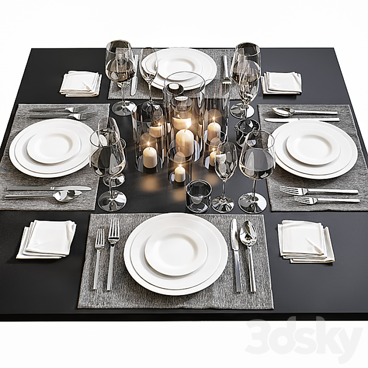 Table setting 14 3DS Max - thumbnail 1