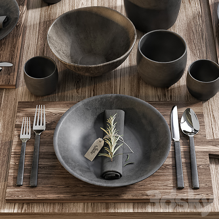 Table setting 15 3DS Max - thumbnail 2