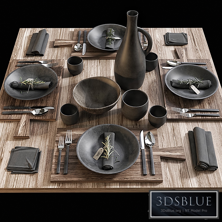 Table setting 15 3DS Max - thumbnail 3