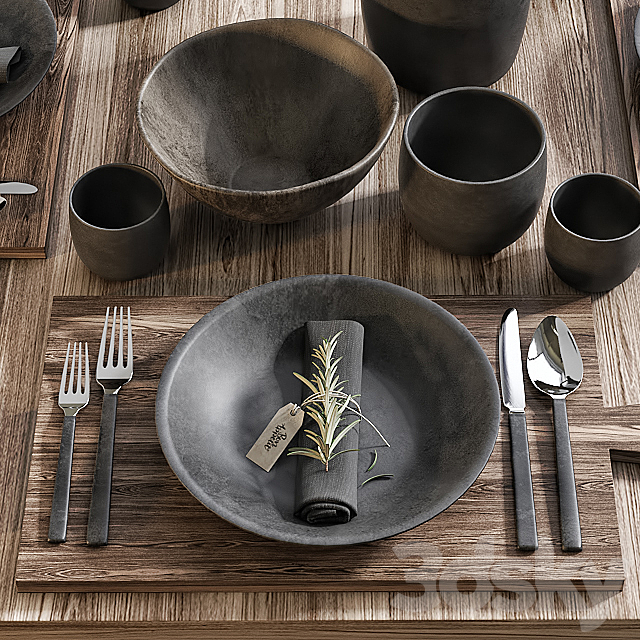 Table setting 15 3DSMax File - thumbnail 2