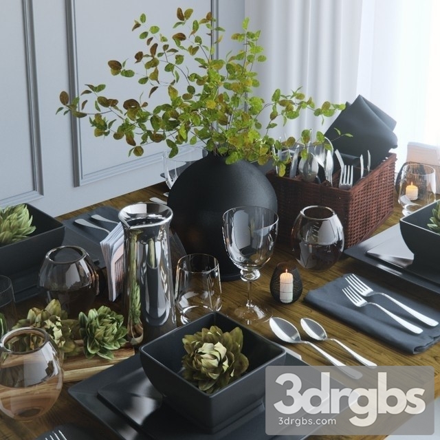 Table Setting 18 3dsmax Download - thumbnail 1