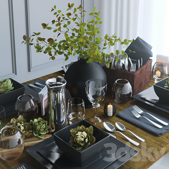 Table setting 18 3DSMax File - thumbnail 1