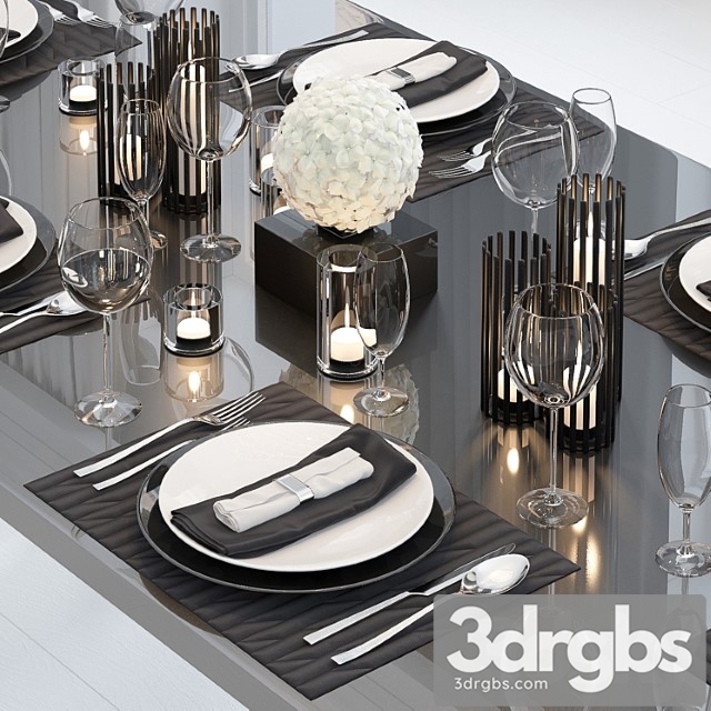 Table setting 2 22 3dsmax Download - thumbnail 1