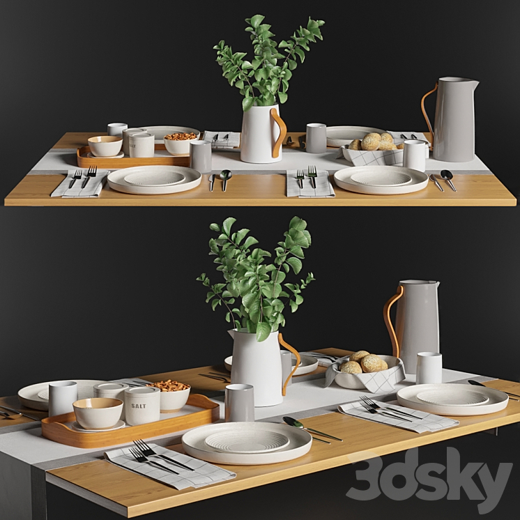 Table setting 2 3DS Max - thumbnail 1