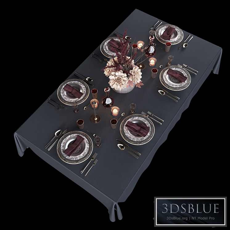 Table setting 2 3DS Max - thumbnail 3