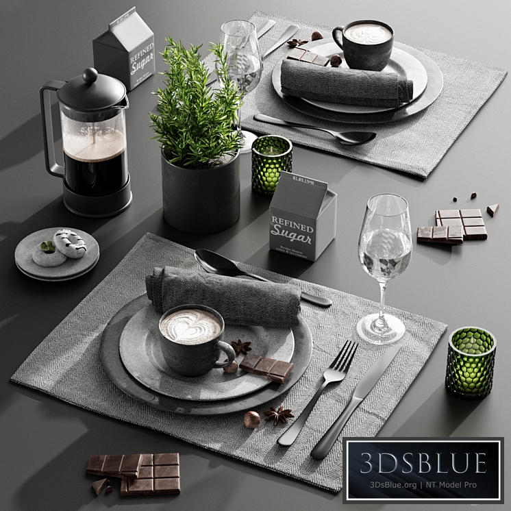 Table setting 2 3DS Max - thumbnail 3