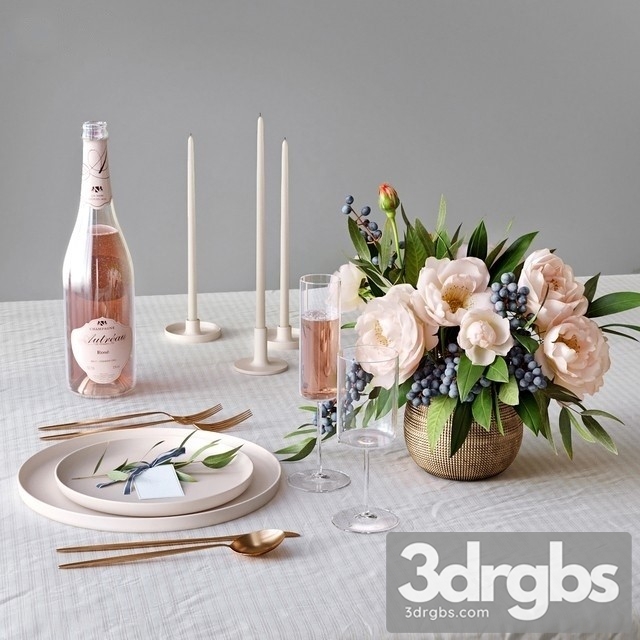 Table Setting 2 3dsmax Download - thumbnail 1