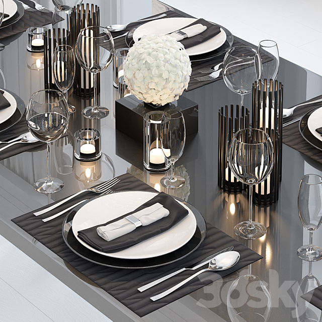 Table setting 2 3DSMax File - thumbnail 1