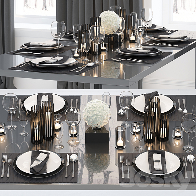 Table setting 2 3DSMax File - thumbnail 2