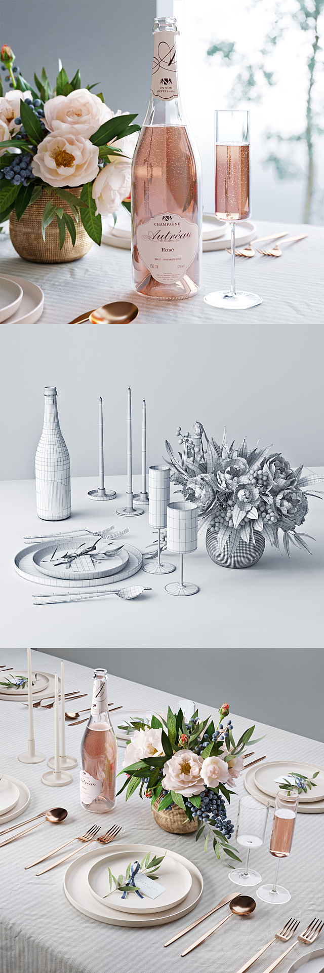 Table setting 2 3DSMax File - thumbnail 3